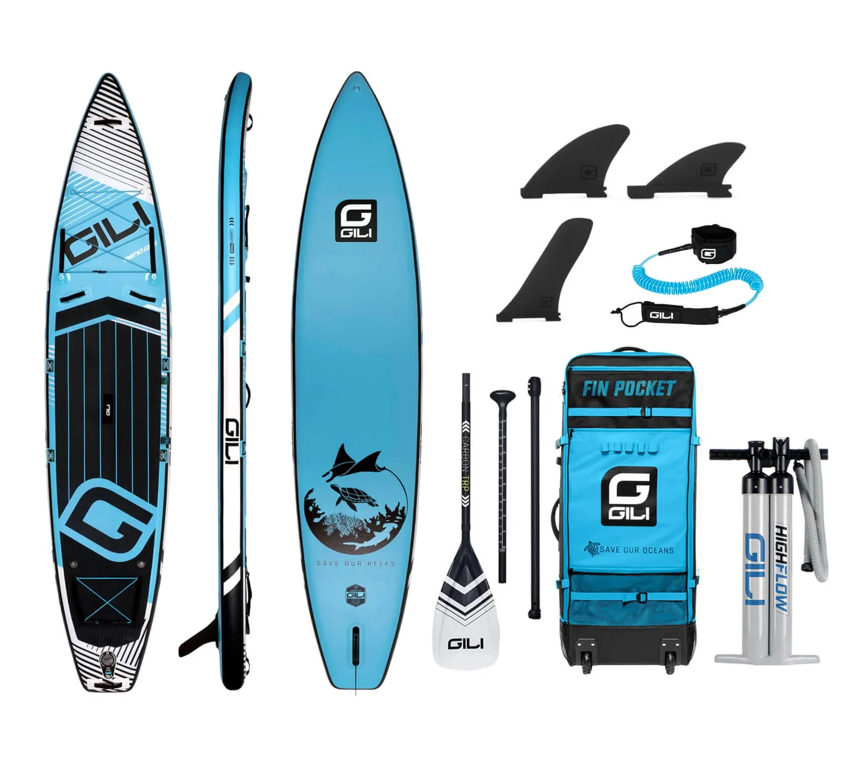 12'6 MENO Touring Inflatable Stand Up Paddle Board