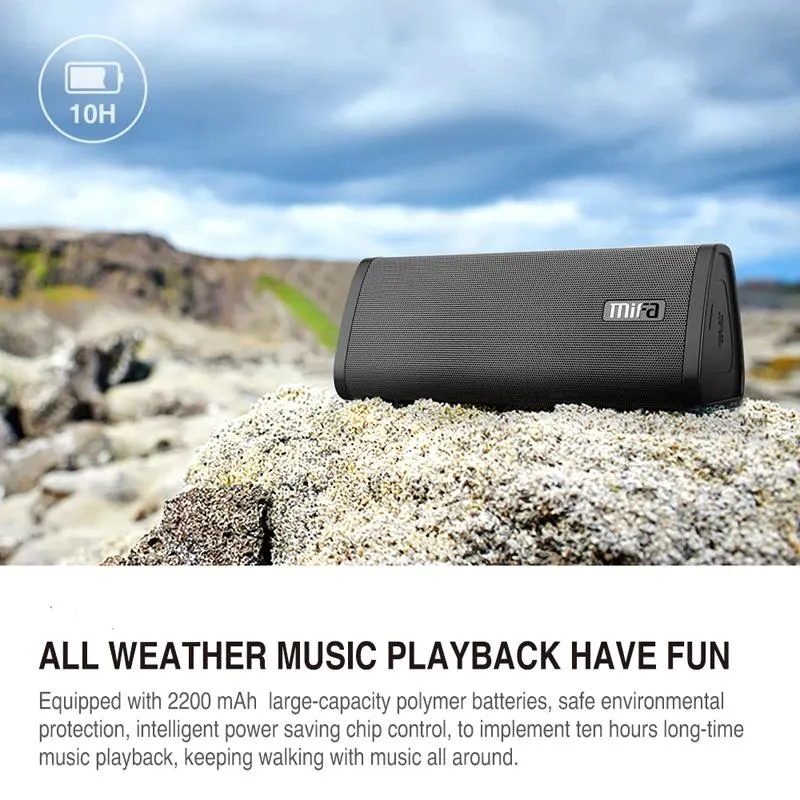 A10 Portable Waterproof And Dustproof Outdoor Speaker With Class-G Amplifiers And Enhanced Battery Life