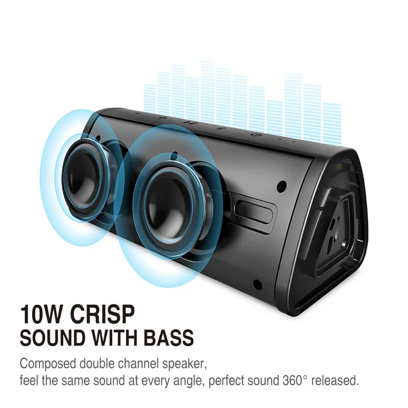 A10 Portable Waterproof And Dustproof Outdoor Speaker With Class-G Amplifiers And Enhanced Battery Life