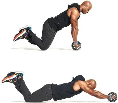 ab Abdominal Roller for Ab Exerciser (Black)