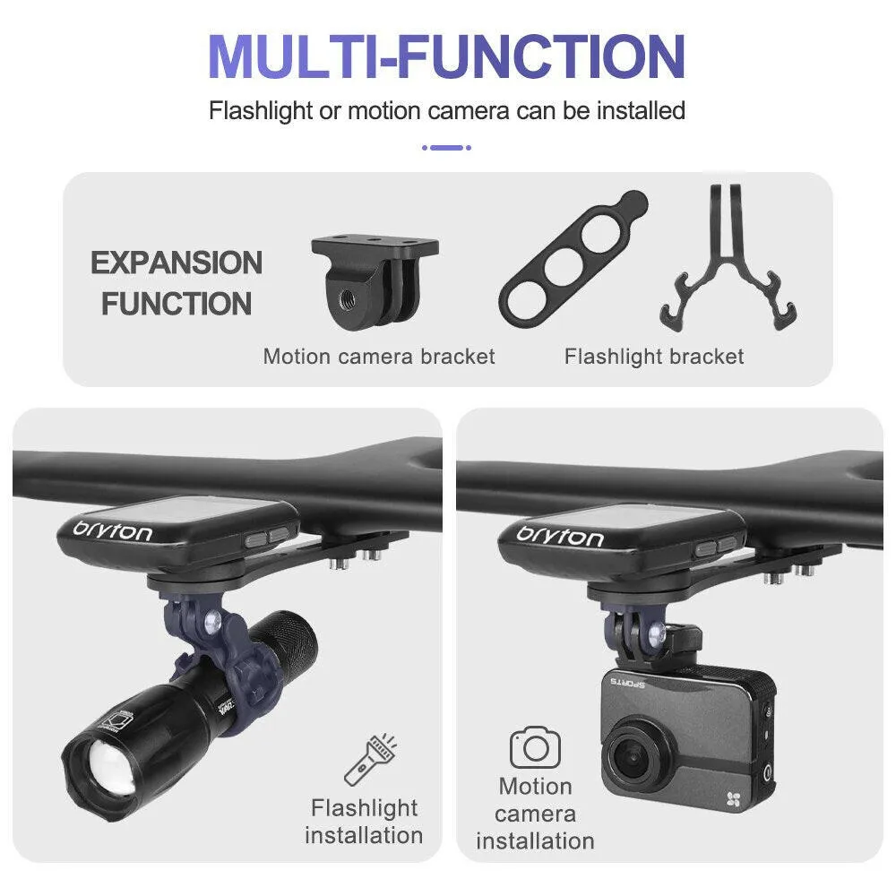 Bicycle Computer Holder Stopwatch Mount Carbon Gps Bike Support  Stand Bike Accessories For Garmin Gopro Bryton Light Stand
