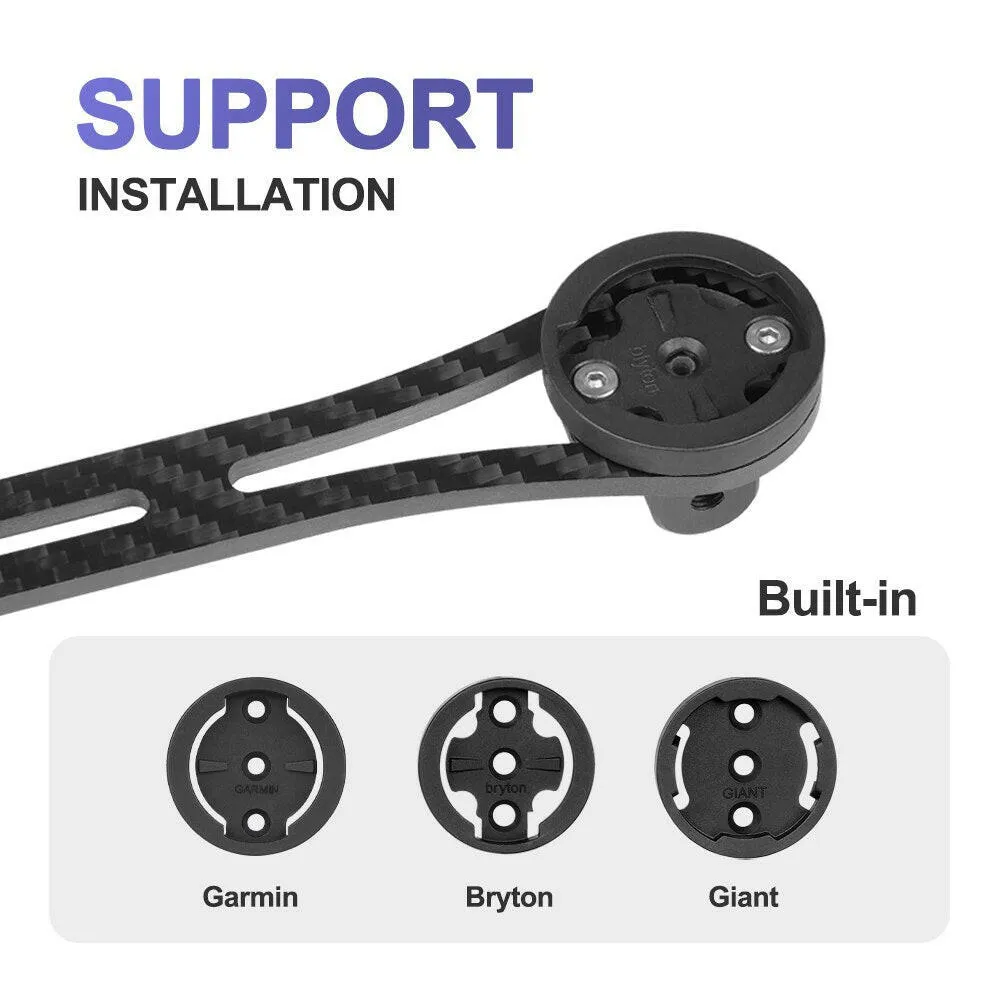 Bicycle Computer Holder Stopwatch Mount Carbon Gps Bike Support  Stand Bike Accessories For Garmin Gopro Bryton Light Stand