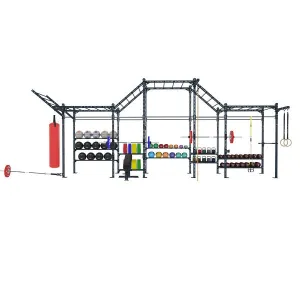 COMPETITION SERIES 5 CELL FREE STANDING WIDE MULTI FUNCTION RIG WITH STORAGE CSFS-5CMFRW-ST