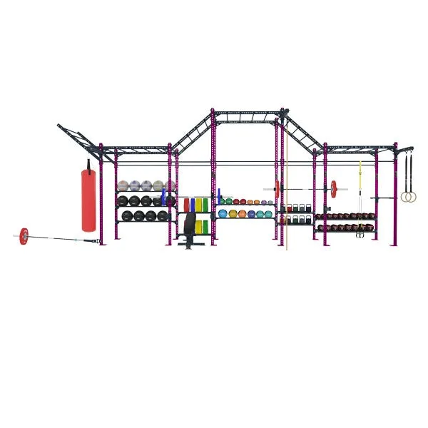 COMPETITION SERIES 5 CELL FREE STANDING WIDE MULTI FUNCTION RIG WITH STORAGE CSFS-5CMFRW-ST