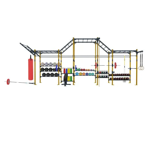 COMPETITION SERIES 5 CELL FREE STANDING WIDE MULTI FUNCTION RIG WITH STORAGE CSFS-5CMFRW-ST
