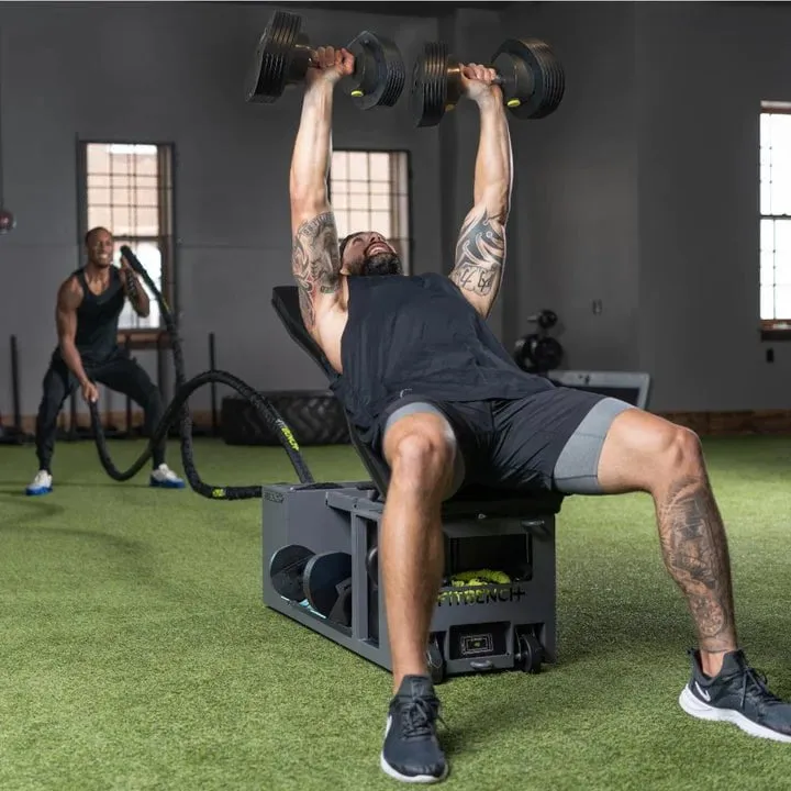 FitBench Pro- All In One Bench With Weights and Storage