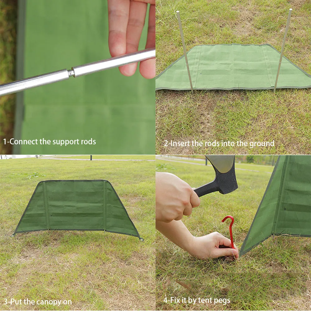 Folding Camping Windscreen Windproof Curtain / Screen