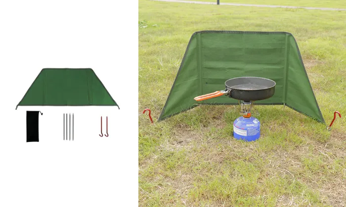 Folding Camping Windscreen Windproof Curtain / Screen