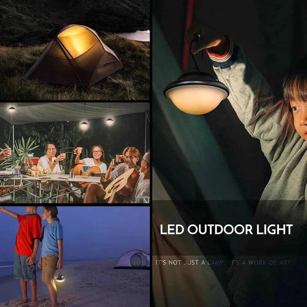 IPX4 Waterproof Warm LED Light Camping Lantern with 2 Light Modes for Outdoor Emergency Hiking Survival Equipment 2022 New