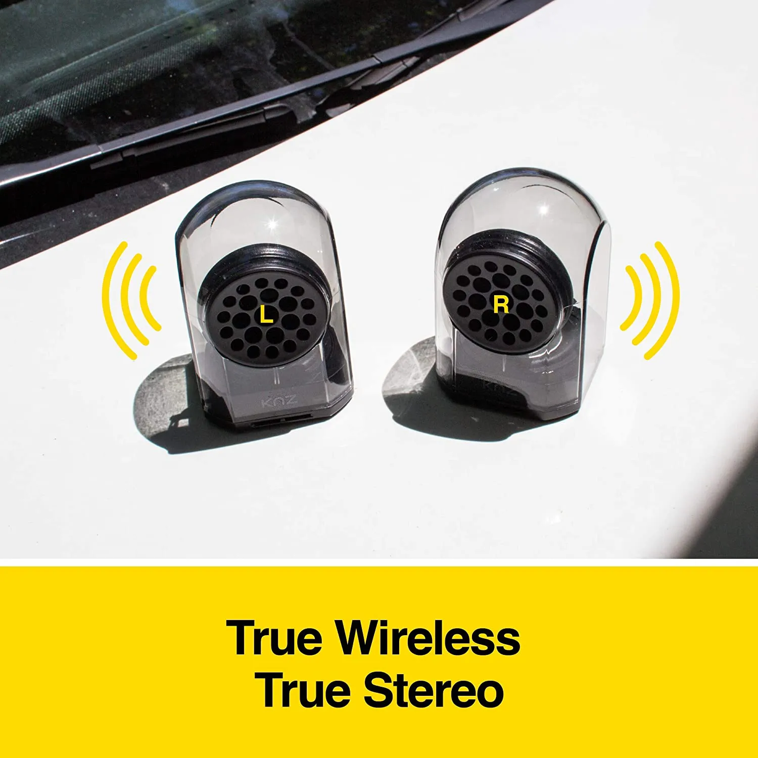 KNZ GoDuo Magnetic Wireless Speakers (Smoke)
