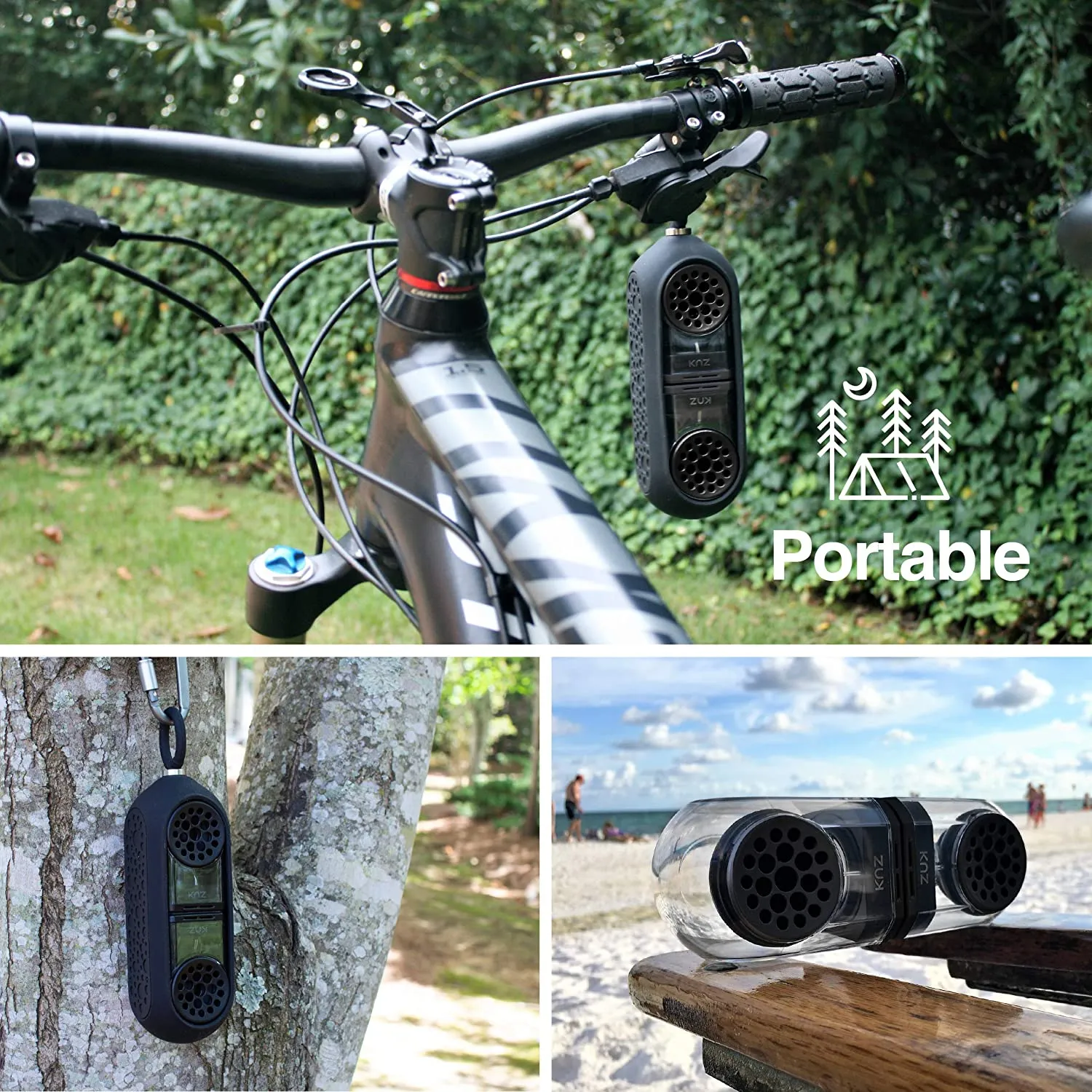 KNZ GoDuo Magnetic Wireless Speakers (Smoke)