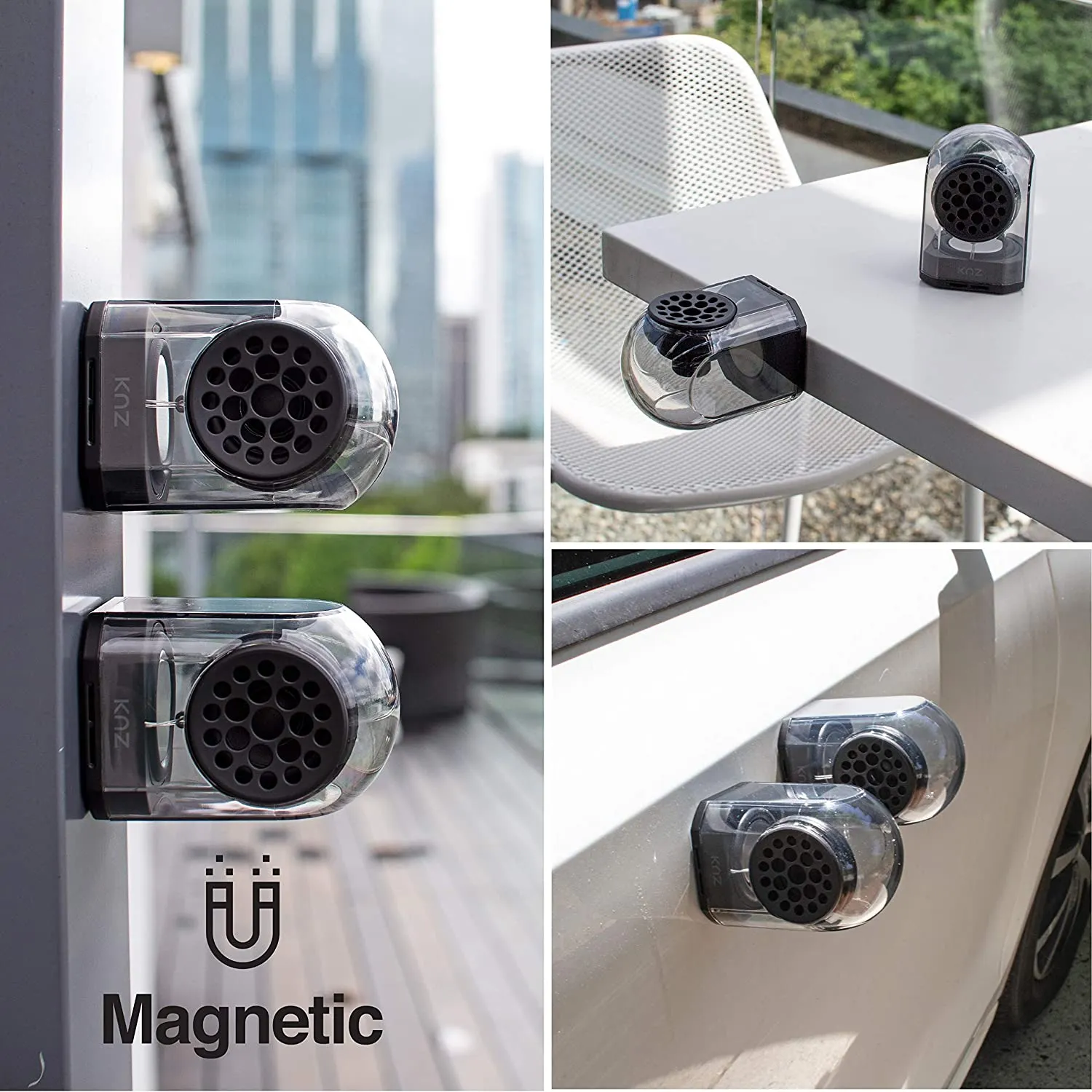 KNZ GoDuo Magnetic Wireless Speakers (Smoke)