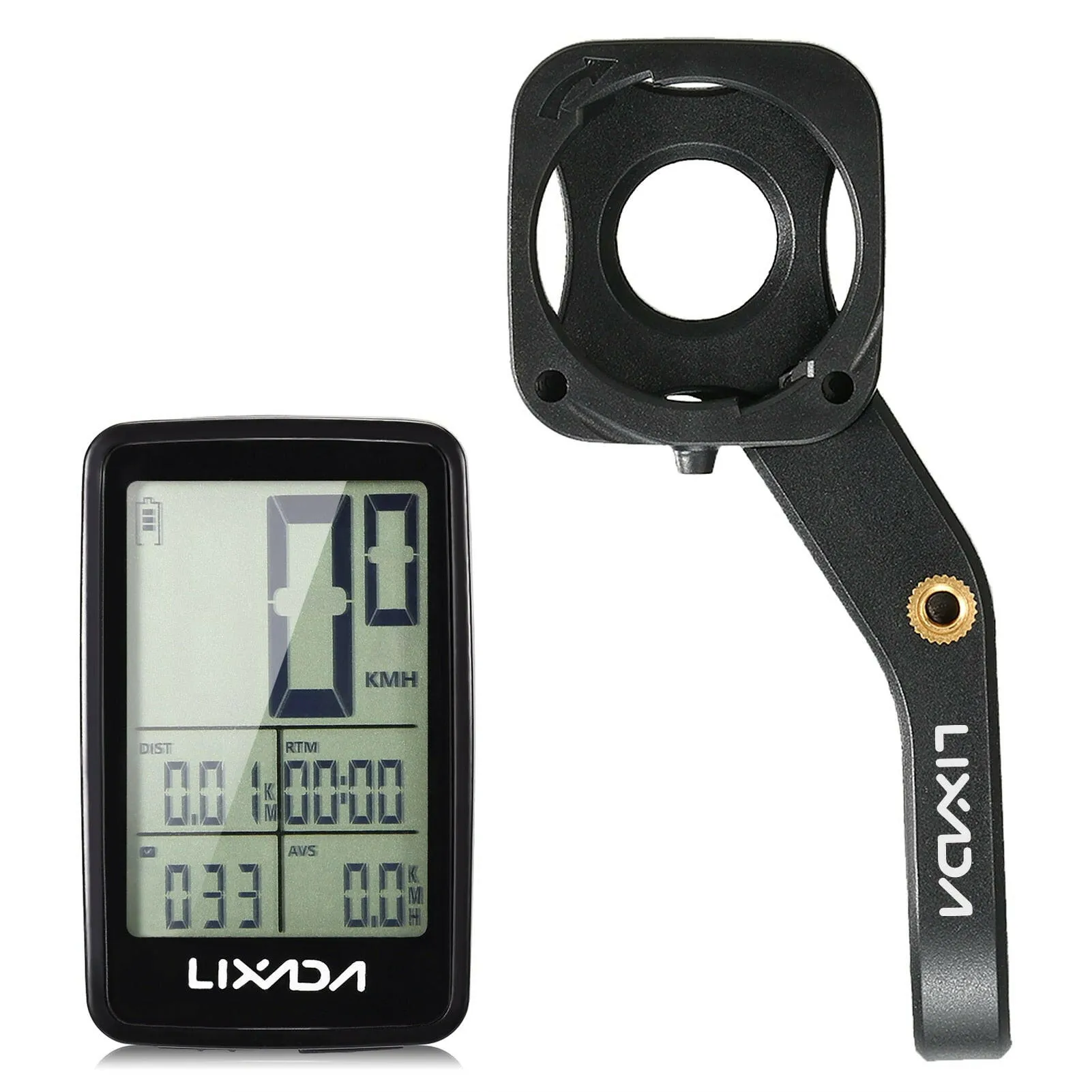 LIXADA BKV-1206 Wireless Bike Speedometer USB Rechargeable Bike Cycling Computer Bicycle Speed Meter Odometer Bicycle Computer