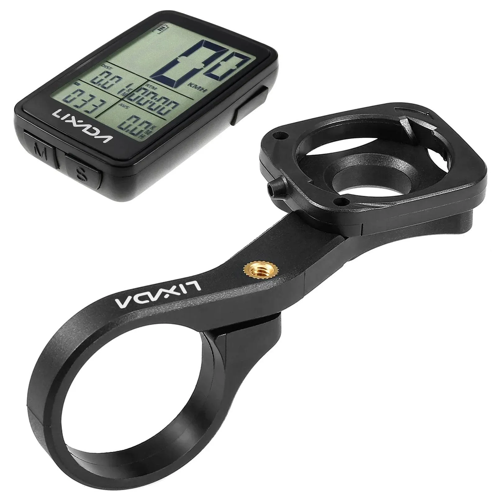 Lixada Speedometer OdometerLCD Digital Display Rechargeable Wireless Bike Cycling Computer Waterproof Riding Bike Accessories