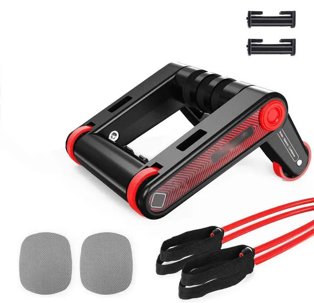 Multi-Functional Ab Roller Wheel And Push Up Bars Workout