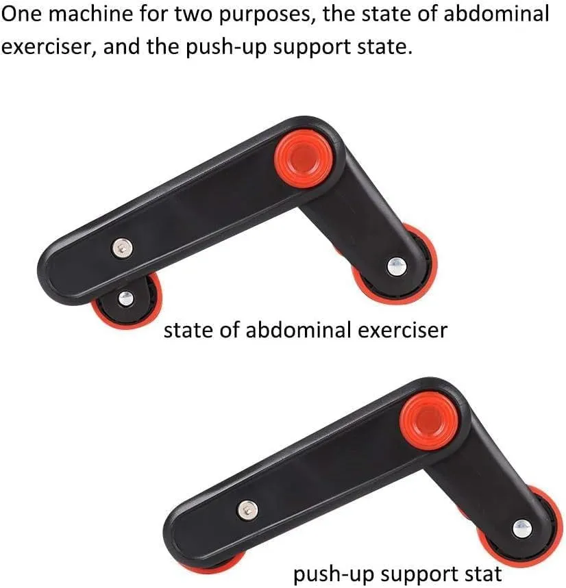 Multi-Functional Ab Roller Wheel And Push Up Bars Workout