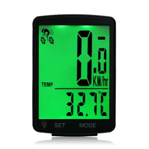 Multifunctional Bicycle Computer Wireless Bike Rainproof Speedometer Odometer Cycling 2.8inch LCD Screen Backlight Waterproof
