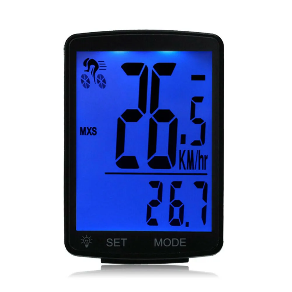 Multifunctional Bicycle Computer Wireless Bike Rainproof Speedometer Odometer Cycling 2.8inch LCD Screen Backlight Waterproof