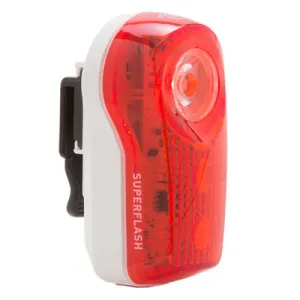 P-Bike Tl,Superflash,Red/White .5 Watt Led 2 Aux Leds,Bty Inc Superflash Planet Bike Lights