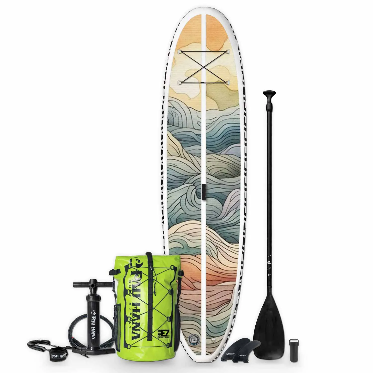 Pau Hana 11'0 Big EZ Stowaway Inflatable Stand-Up Paddle Board (SUP) - Subconscious