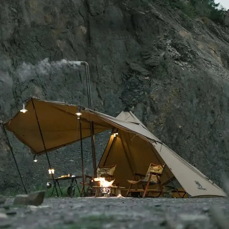 Premium Winter Canvas Tent with Stove Jack for Cold Weather Camping