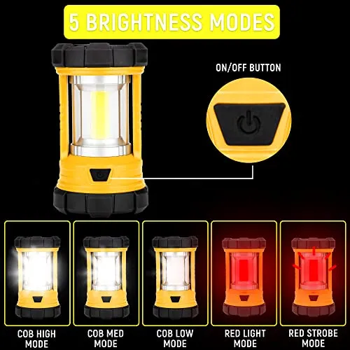 Rechargeable Camping Lantern, 3000LM 5 Light Modes Camping Light