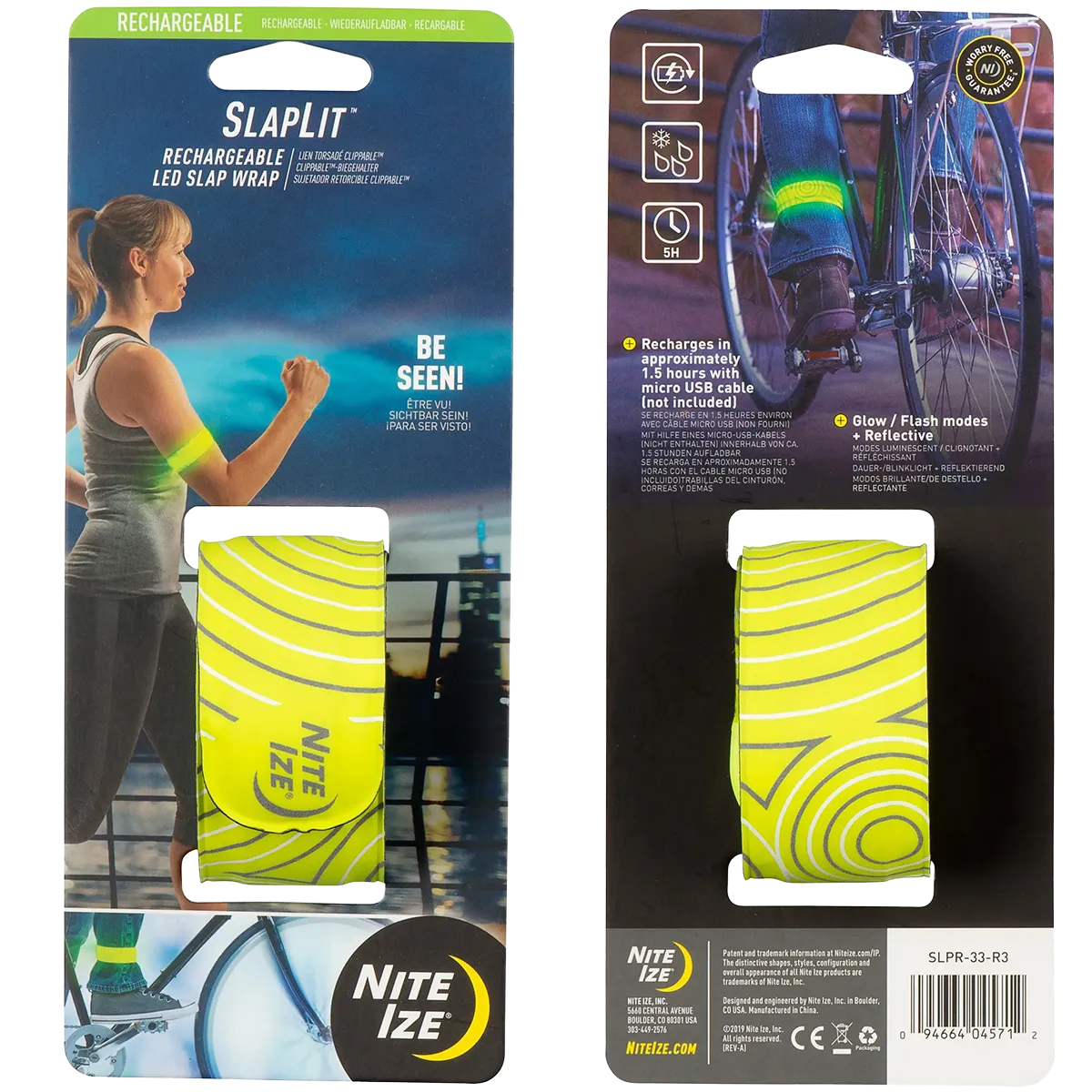 SlapLiT  Rechargeable LED Slap Wrap Yellow