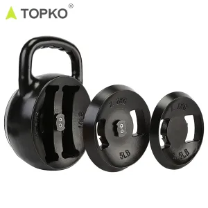TOPKO Adjustable Kettlebell Cast Iron 10-25LB
