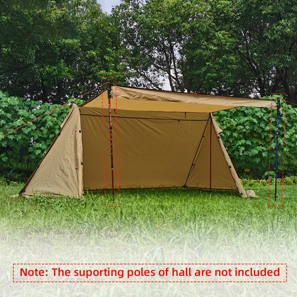 Ultralight Camping Tent Survival Bungalow Tent Waterproof Pyramid Tent Shelter Tent for 2-3 People for Outdoor Hiking Traveling