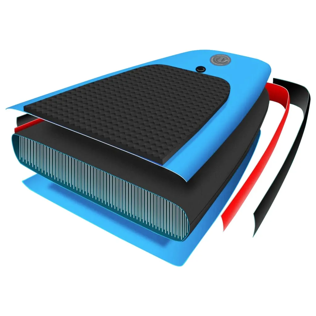 vidaXL Inflatable Stand Up Paddleboard Set 366x76x15 cm Blue
